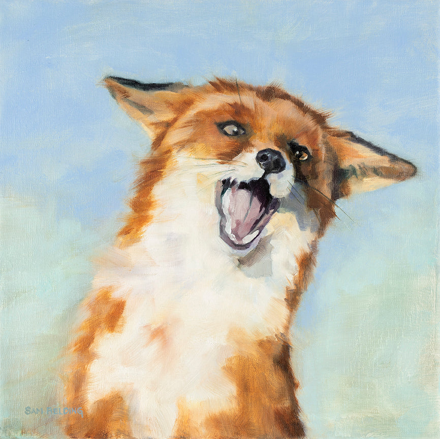 Fox Oil Painting