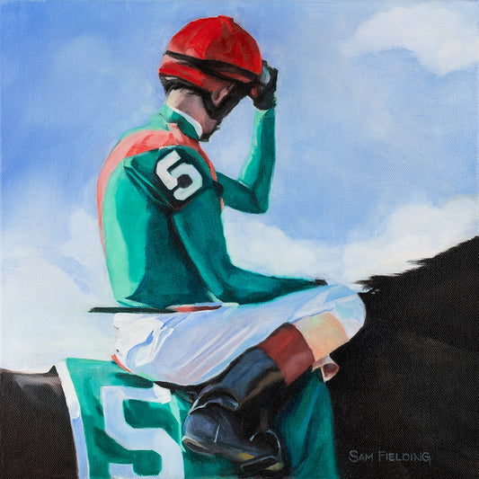 Mint Silks Jockey-original oil